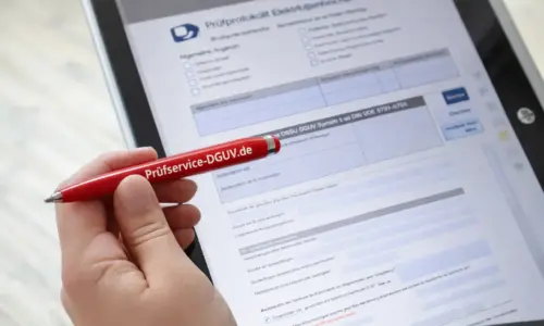 Prüfprotokoll DGUV3 Geräteprüfung Auswertung