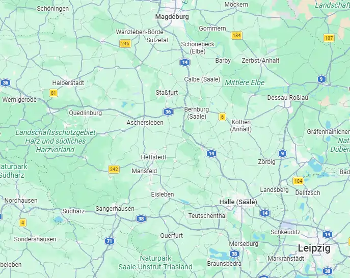 Standort Harz Aschersleben, Bernburg, Staßfurt, Hettstett, Schönebeck,Magdeburg